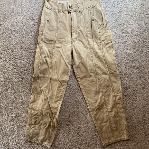 VTG 80s Cargo Pants HG Sport Made In Hong Kong Petite 9/10 - Picture 1 of 6